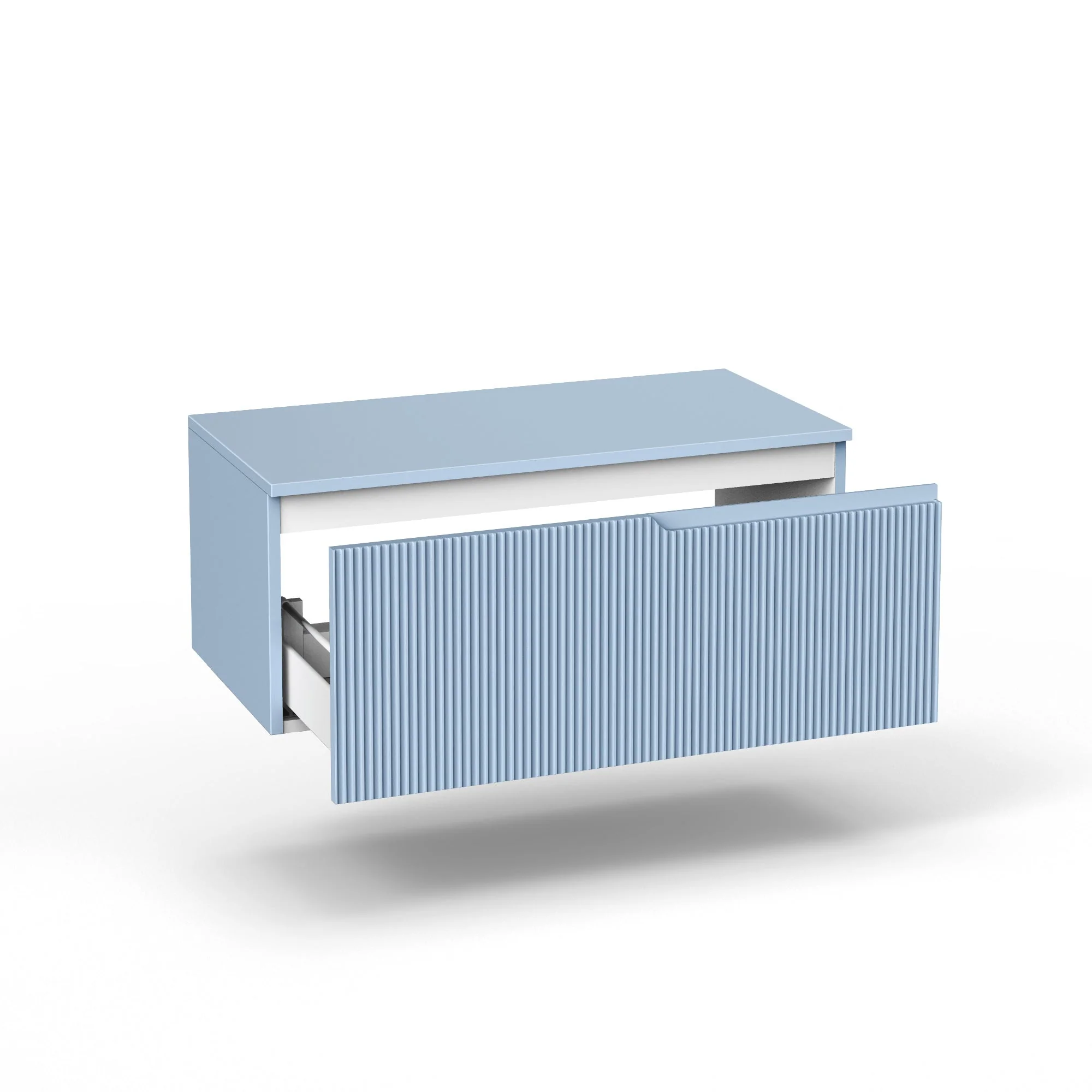 Base con top 1 cestone ZIP azzurro tiffany - Image 2