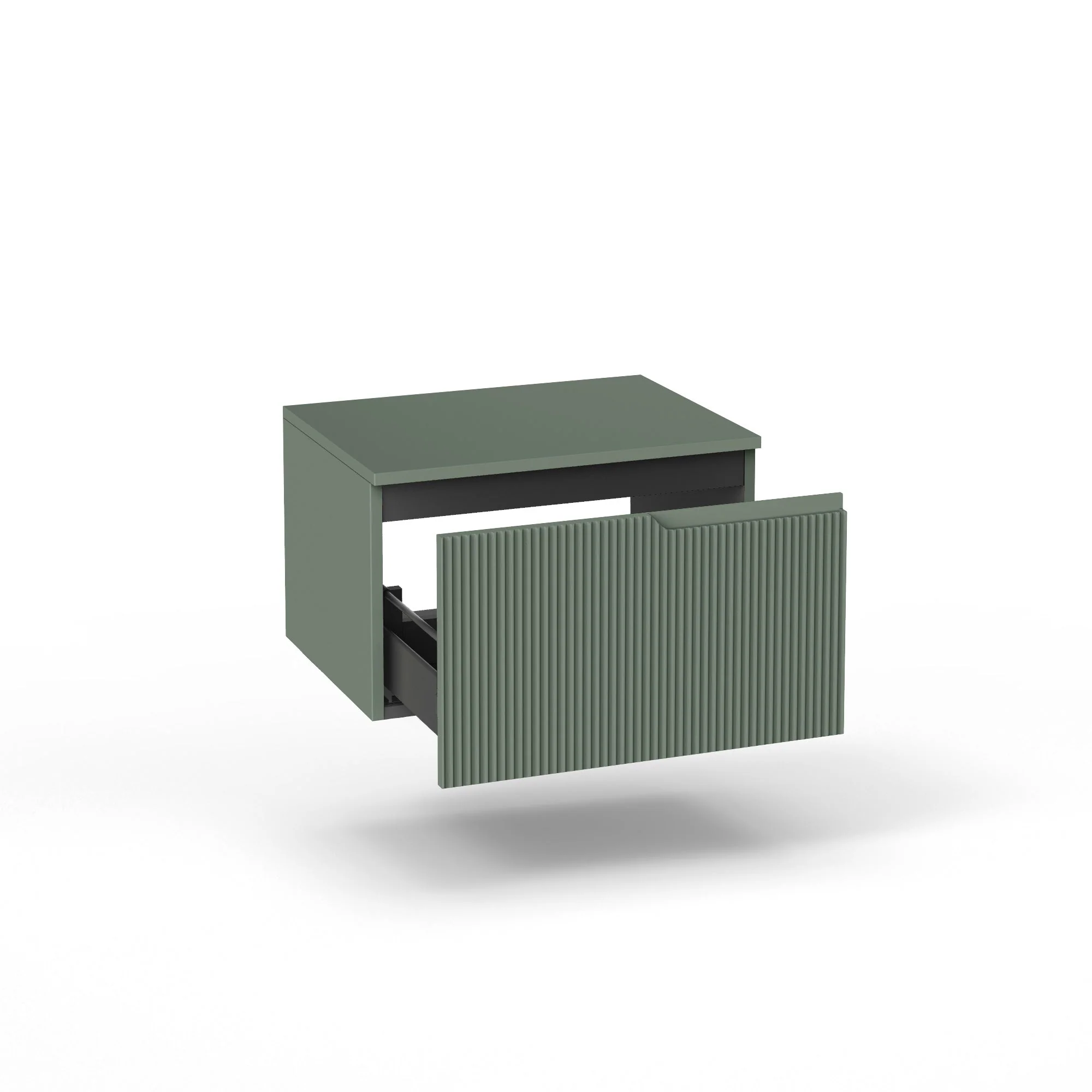 Base con top 1 cestone ZIP verde salvia - Image 2