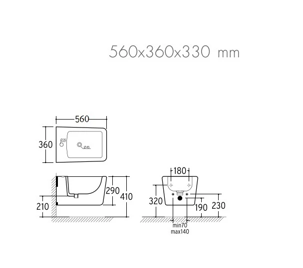 Bidet sospeso ROCK - Image 4