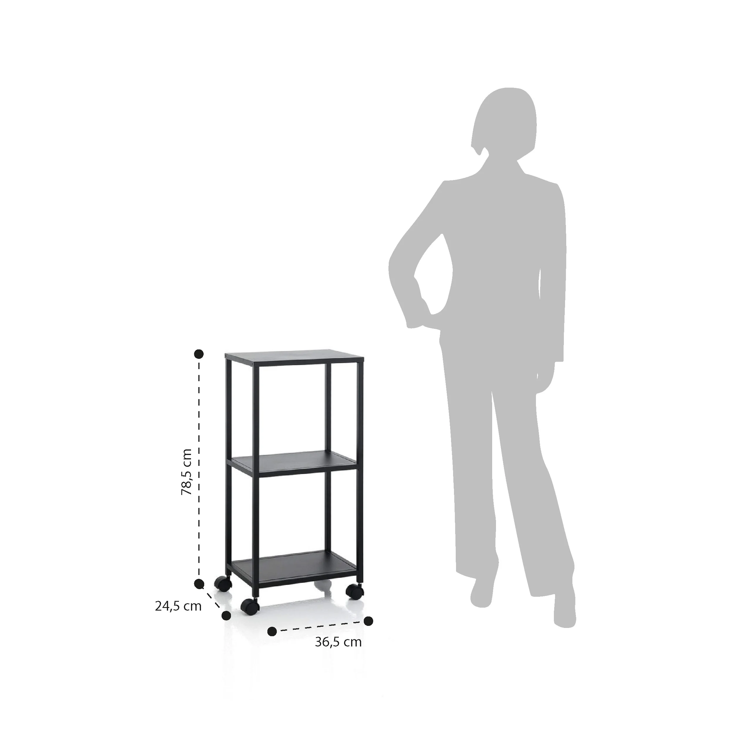 Carrello YUME nero - Image 3