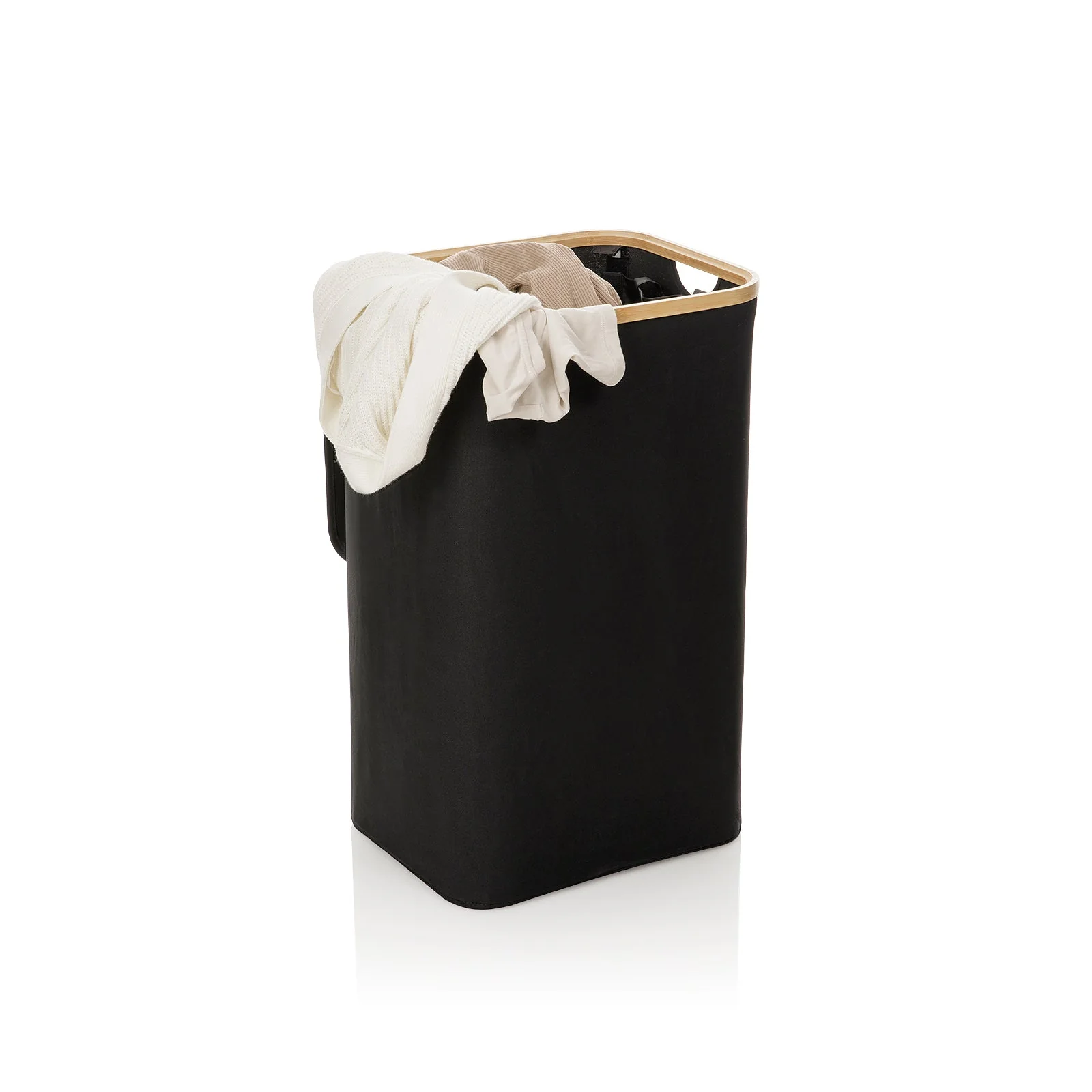 Cesto porta biancheria KRIB nero - Image 3