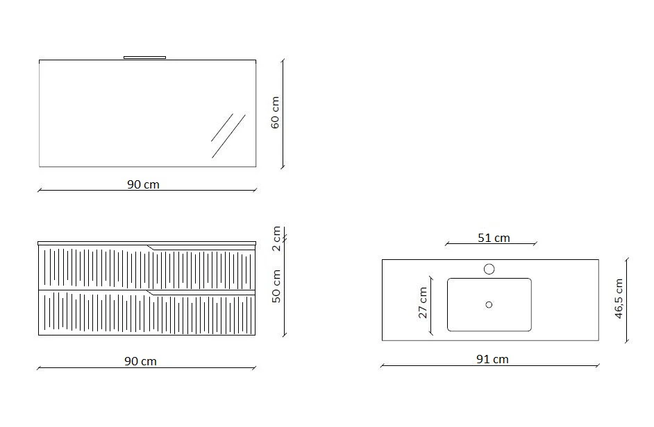 Composizione 4 pezzi ZIP rovere rio 91cm - Image 8