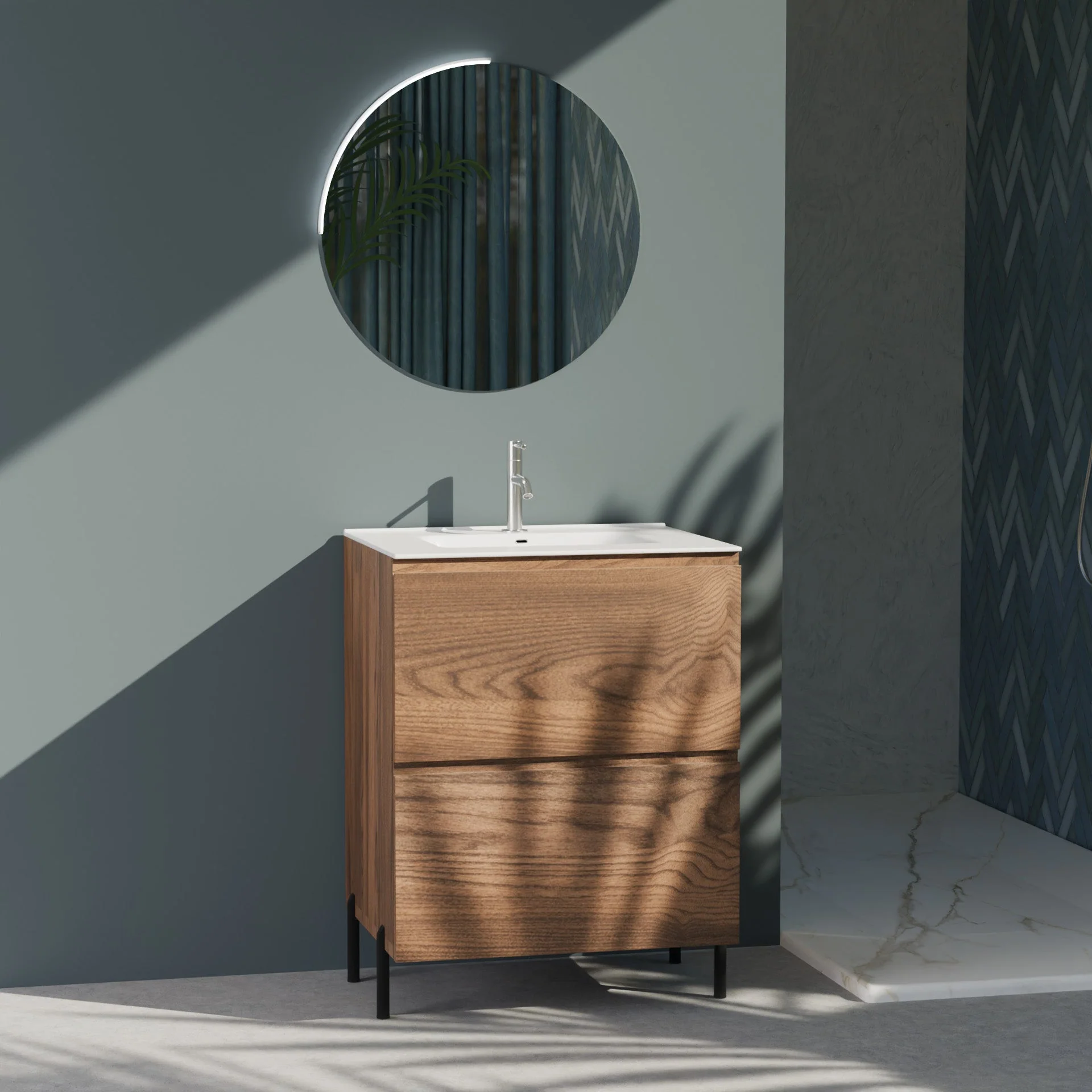 Composizione a terra GALILEO-72 rovere rio