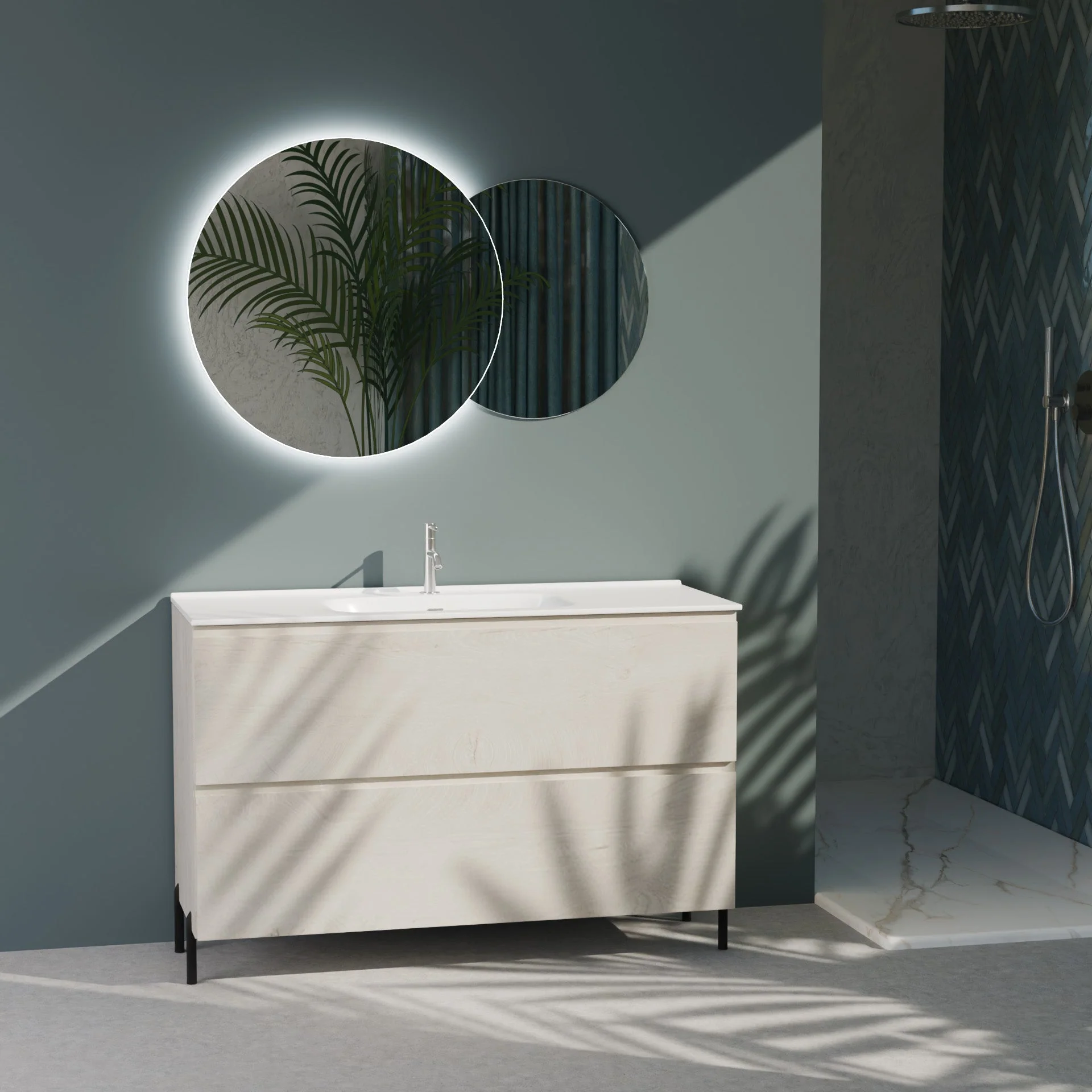Composizione a terra GALILEO-75 rovere alaska