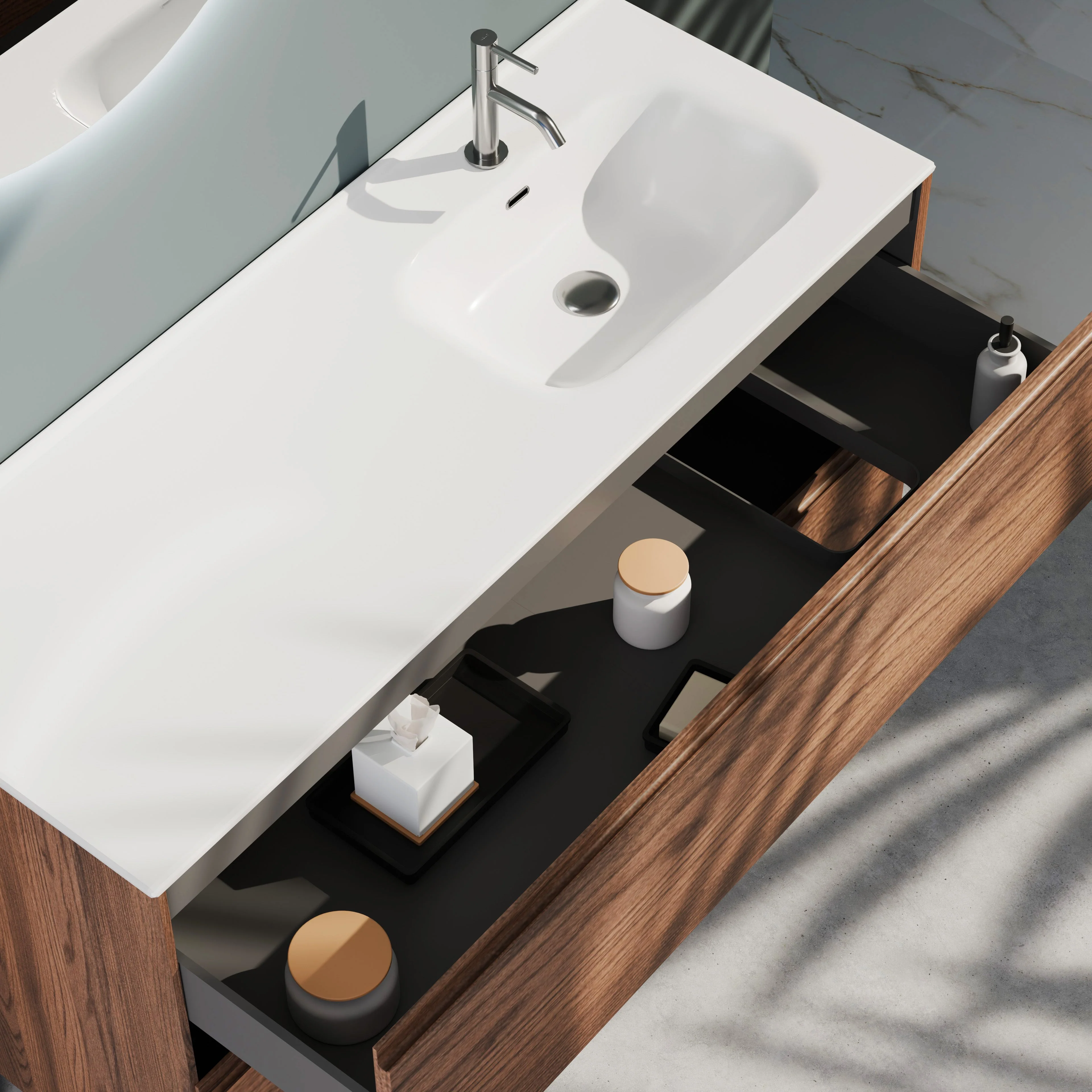 Composizione a terra vasca DX GALILEO-77 rovere rio - Image 2