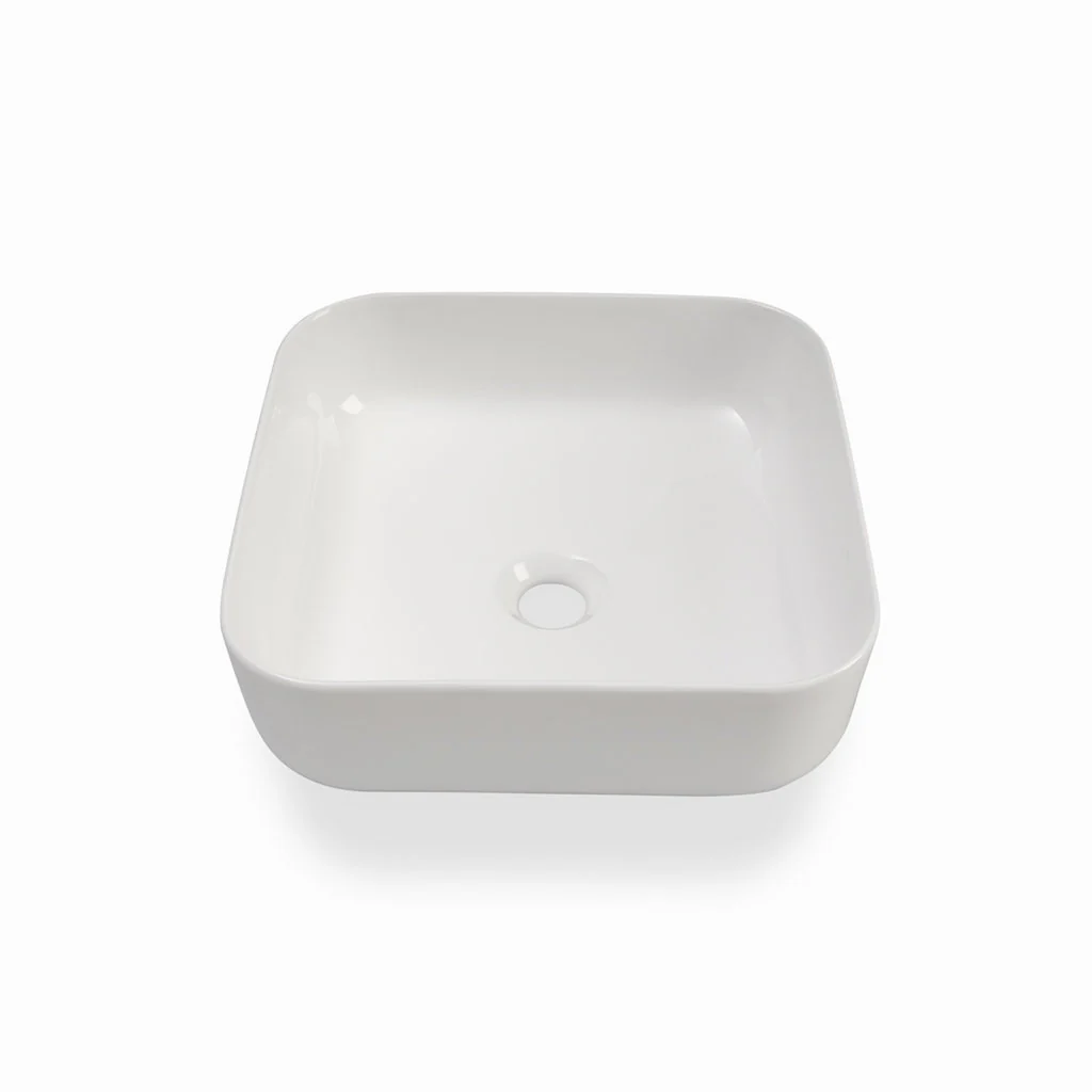 Composizione doppio lavabo 7 pezzi YOKA bianco - Image 5