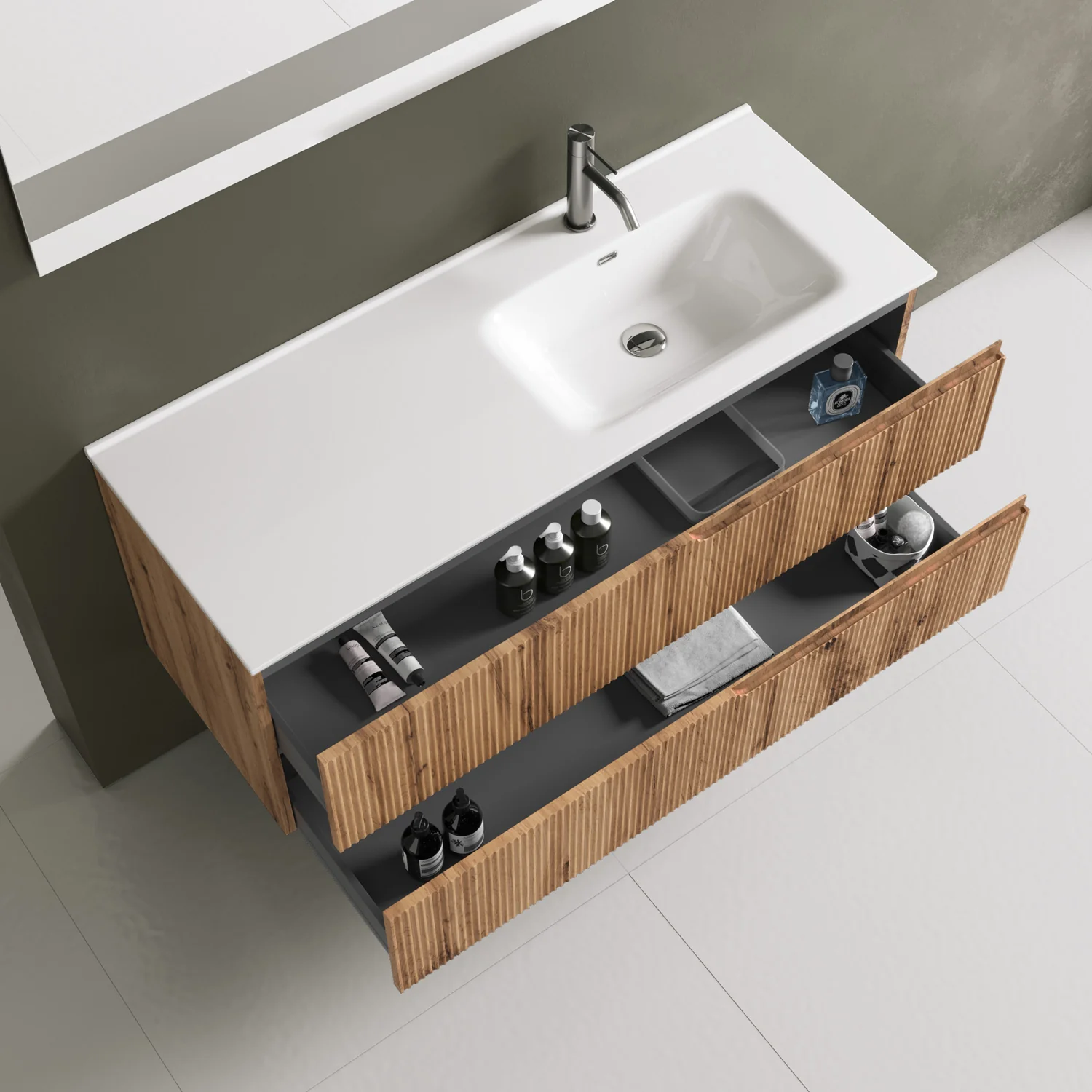 Composizione vasca DX 4 pezzi ZIP quercia - Image 2