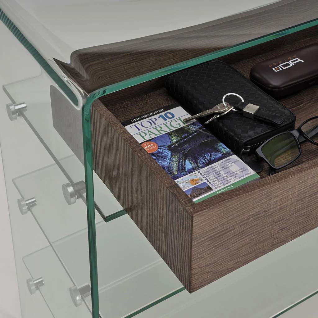 Consolle c/cassetto YANGON noce - Image 7