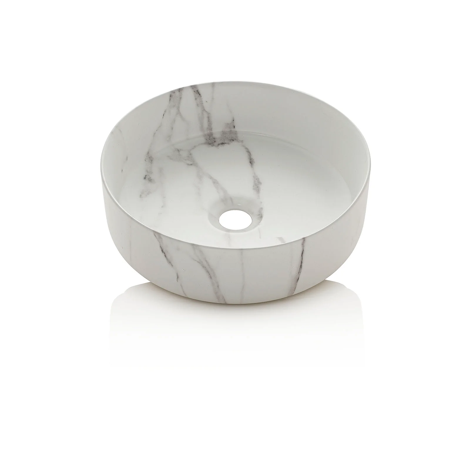 Lavabo da appoggio KLIMT bianco marmo - Image 2