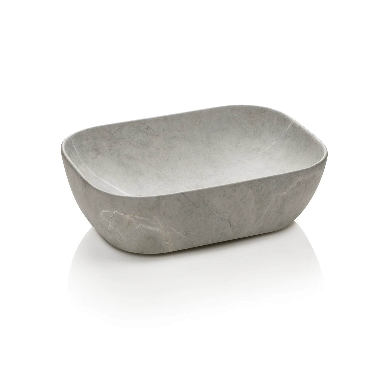 Lavabo da appoggio MACKE pietra grigia