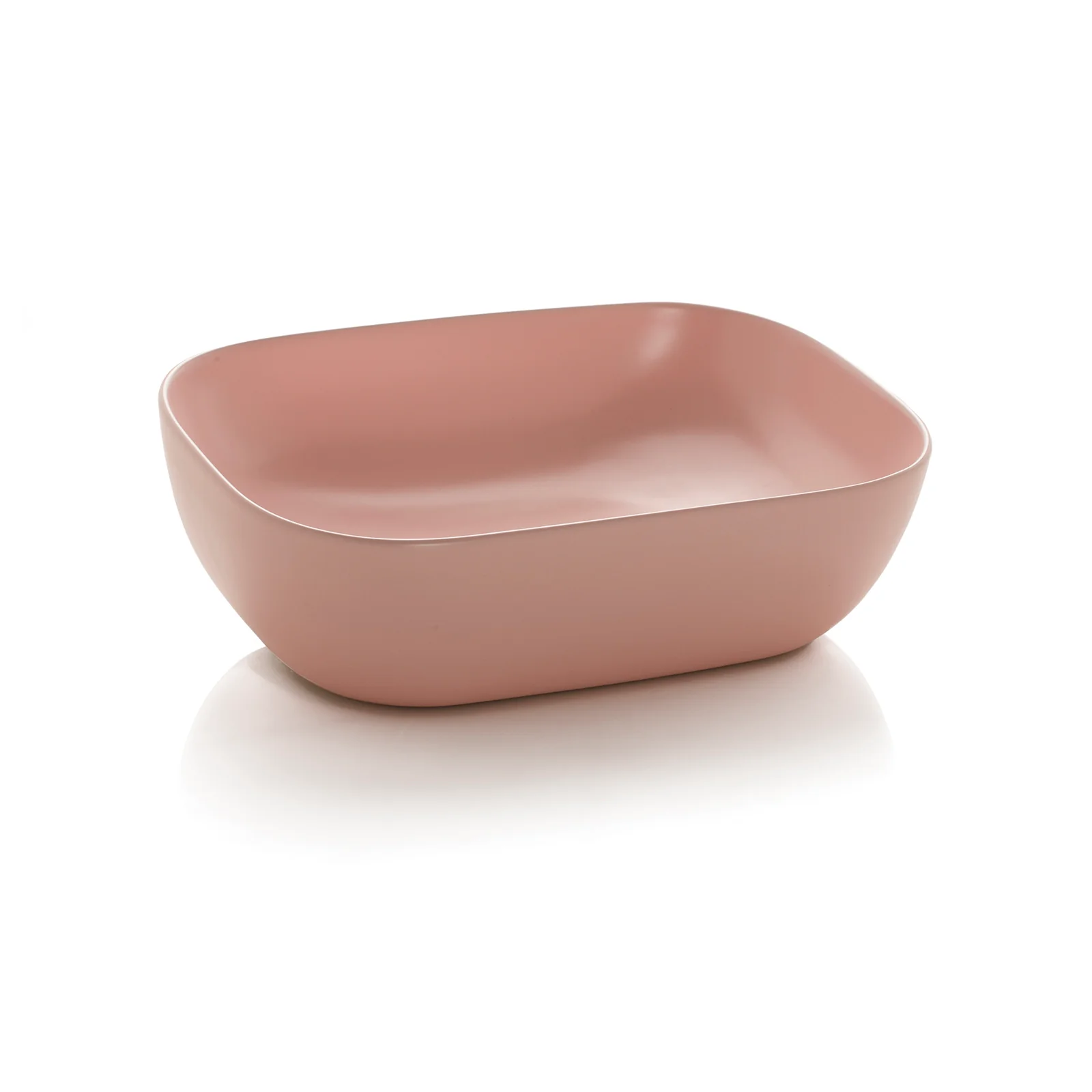 Lavabo da appoggio MACKE rosa opaco