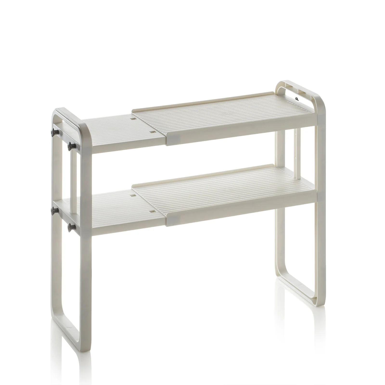 Organizzatore 2 ripiani per scaffali YURT bianco - Image 2