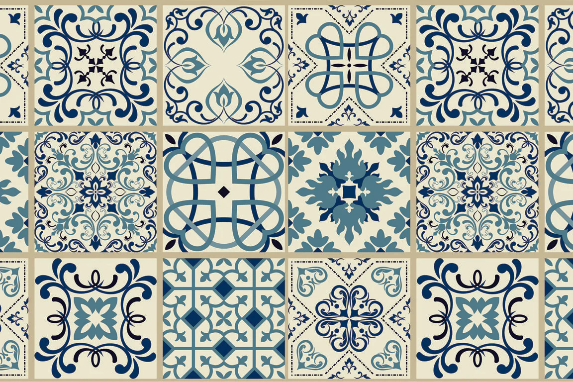 Passatoia in vinile MAIOLICA 3 200cm