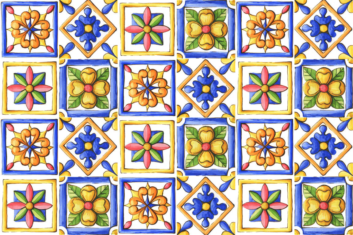 Passatoia in vinile MAIOLICA 6 150cm
