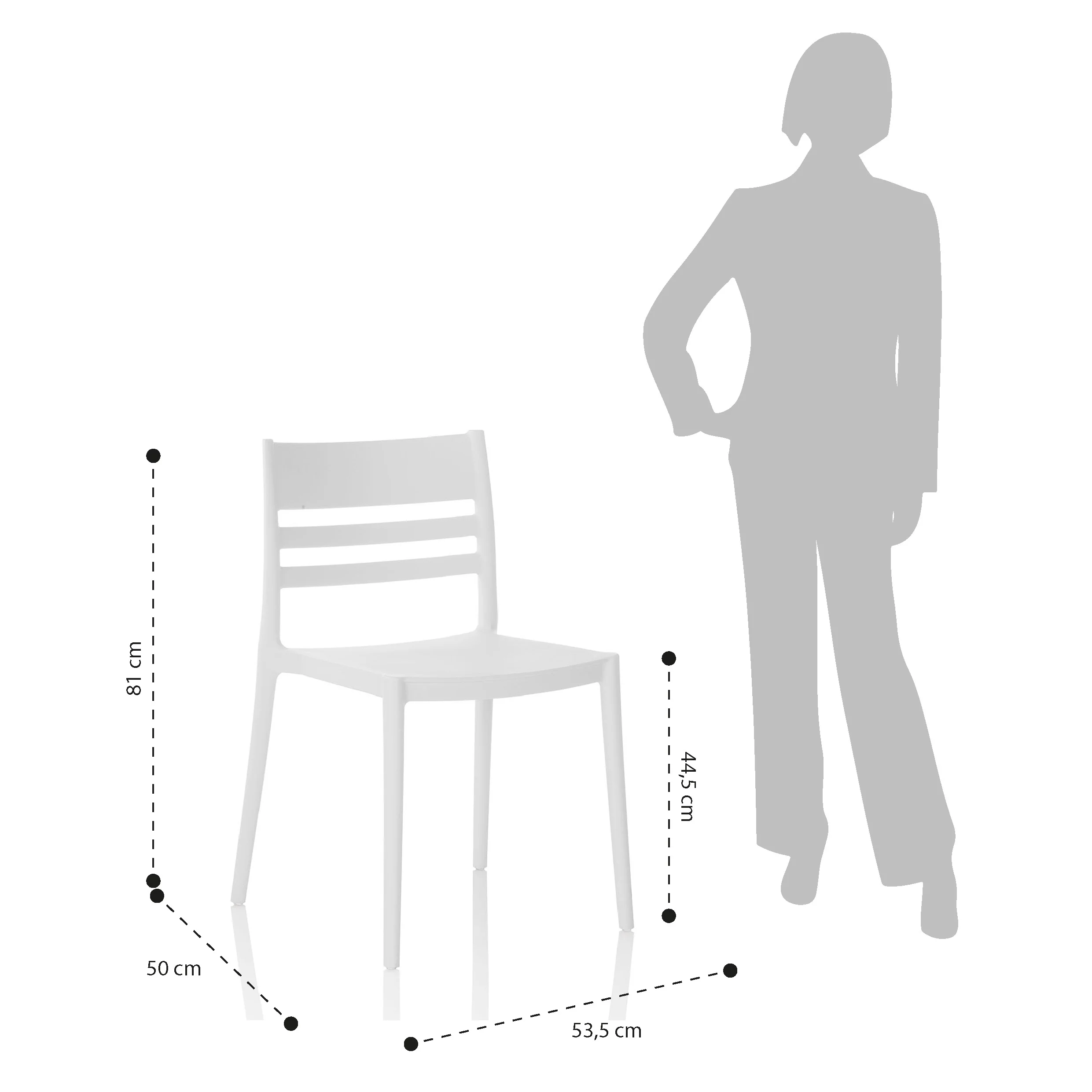 Set 4 sedie da interno/esterno CLYDE - Image 4