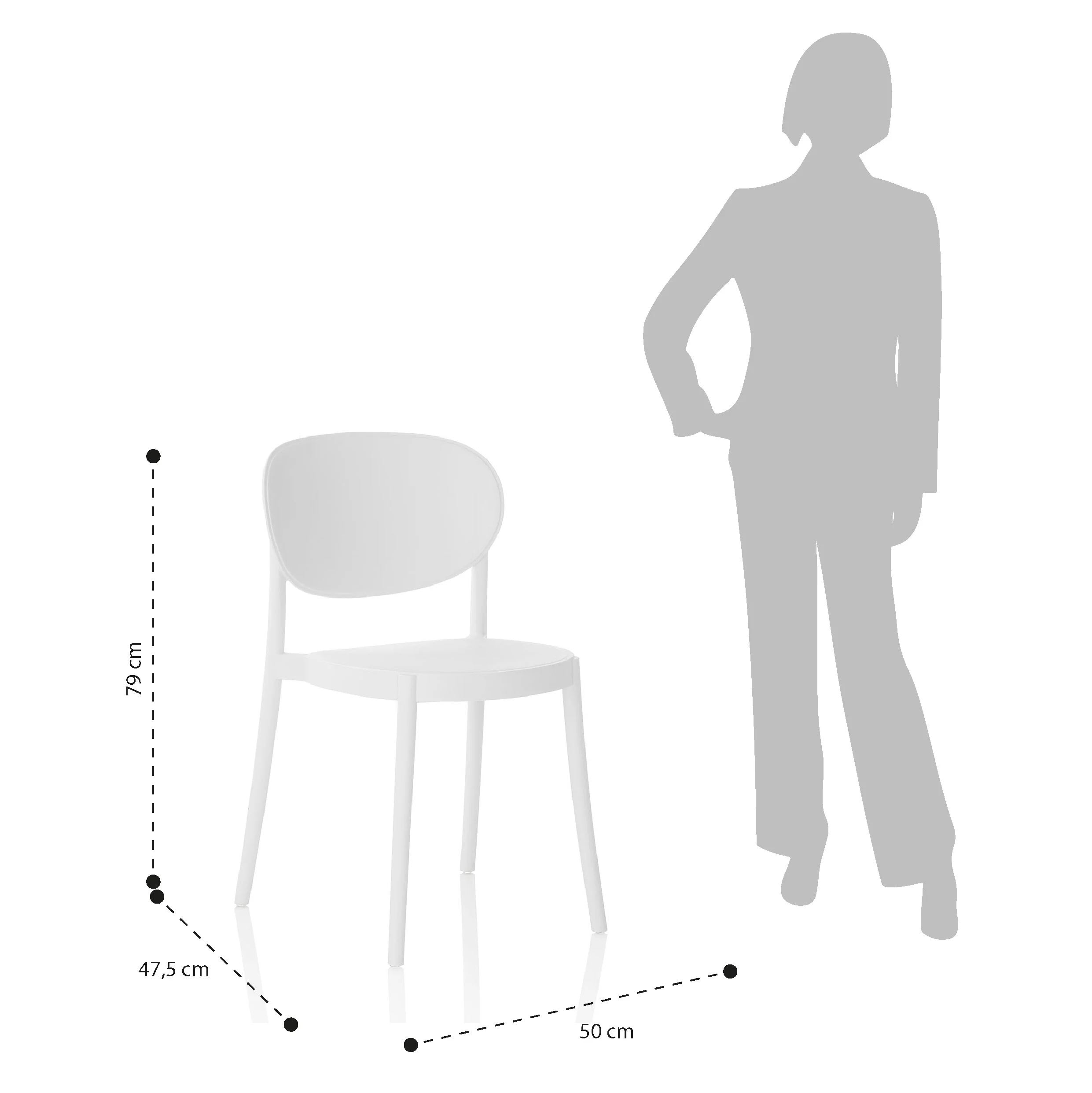 Set 4 sedie da interno/esterno Ice - Image 6