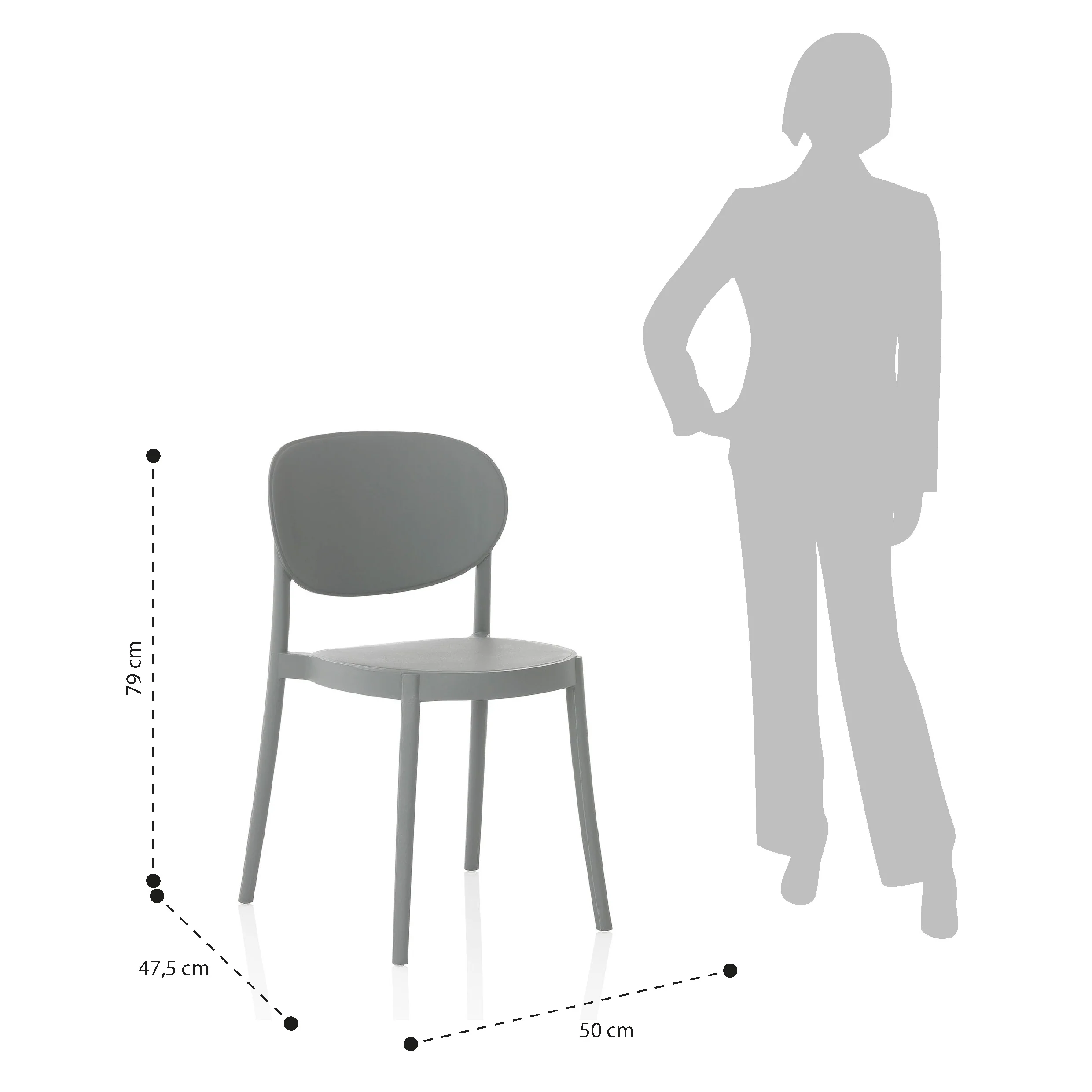 Set 4 sedie da interno/esterno Ice - Image 7