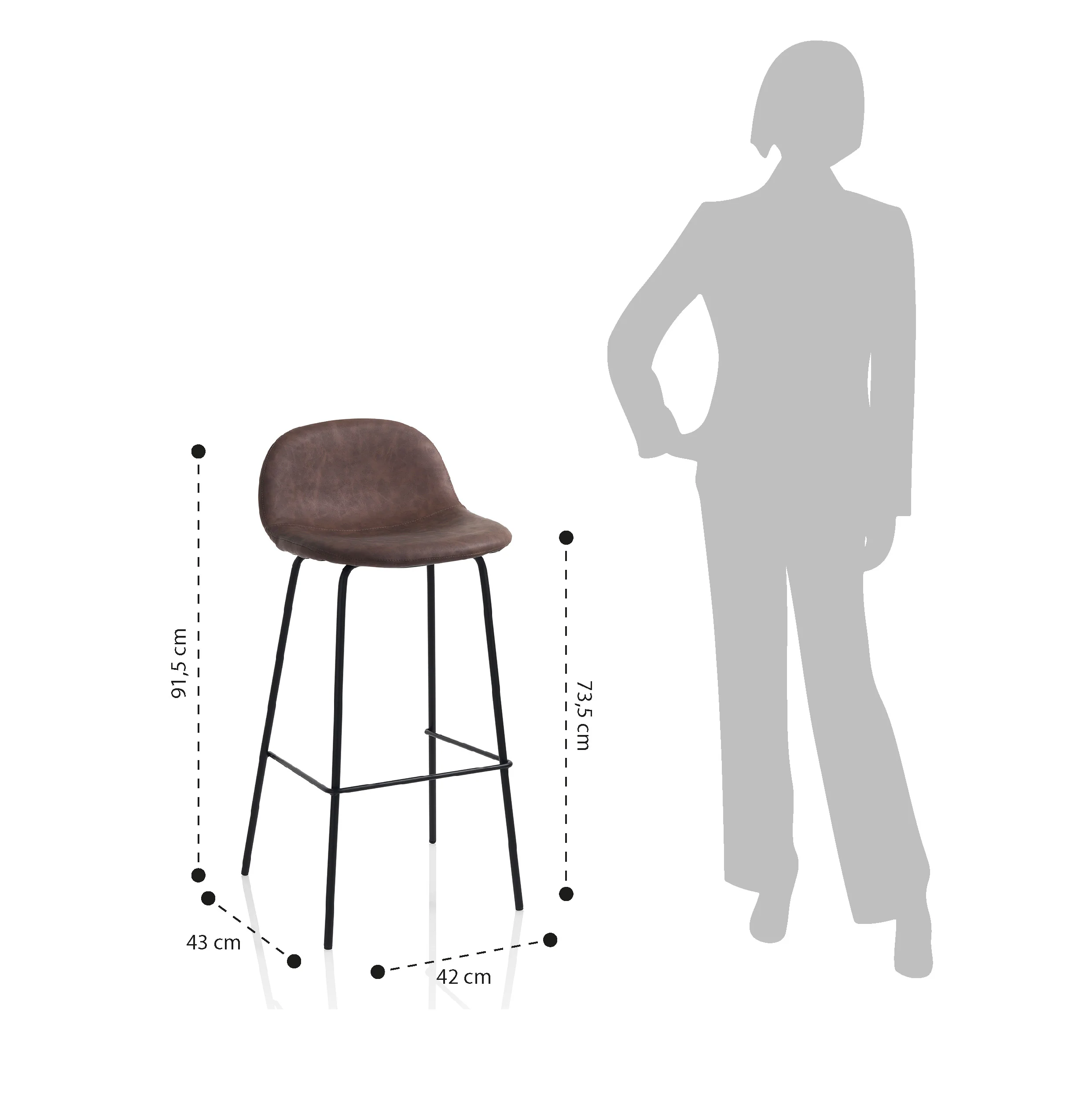 Set 2 sgabelli EVRY - Image 4