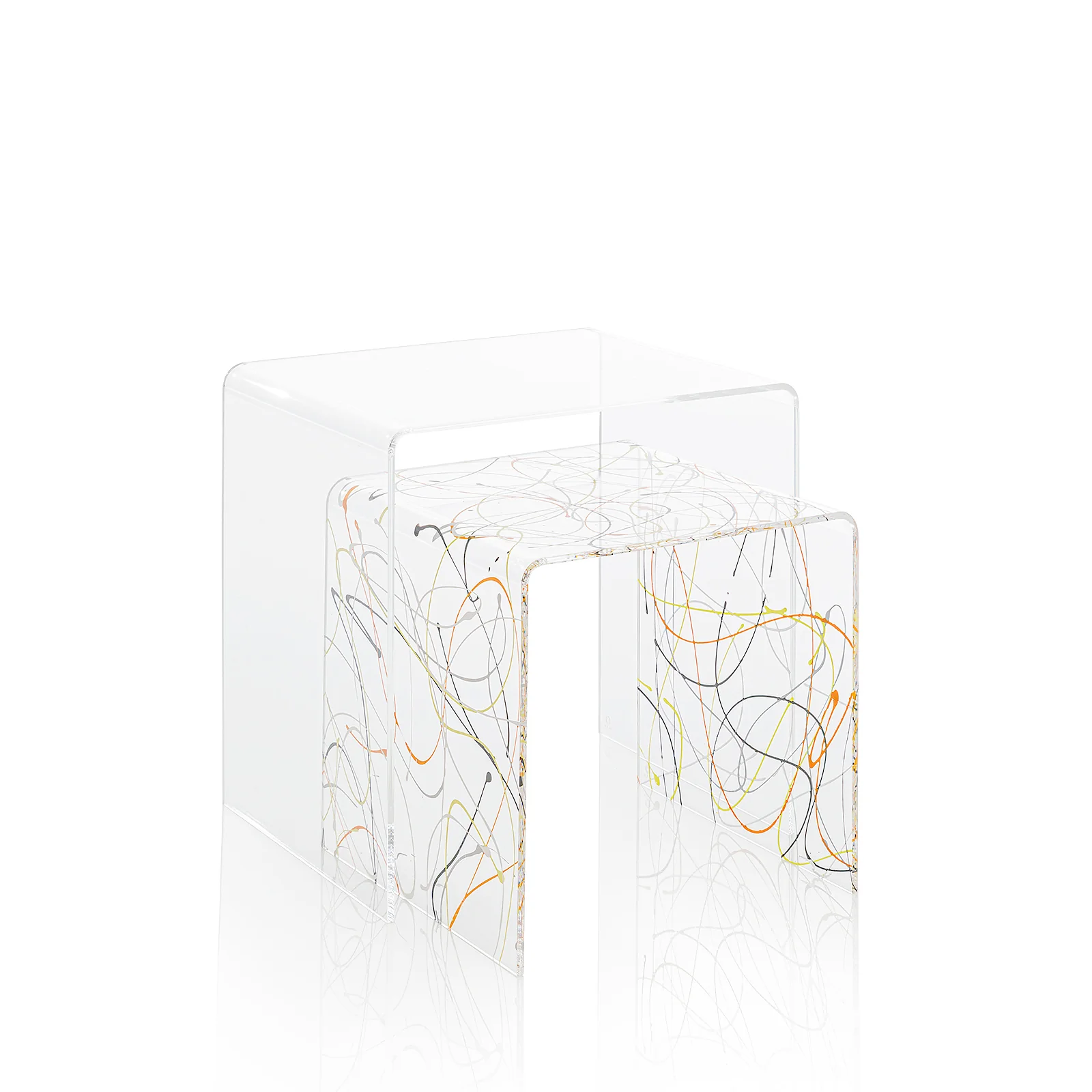 Set 2 tavolini COBY multicolore