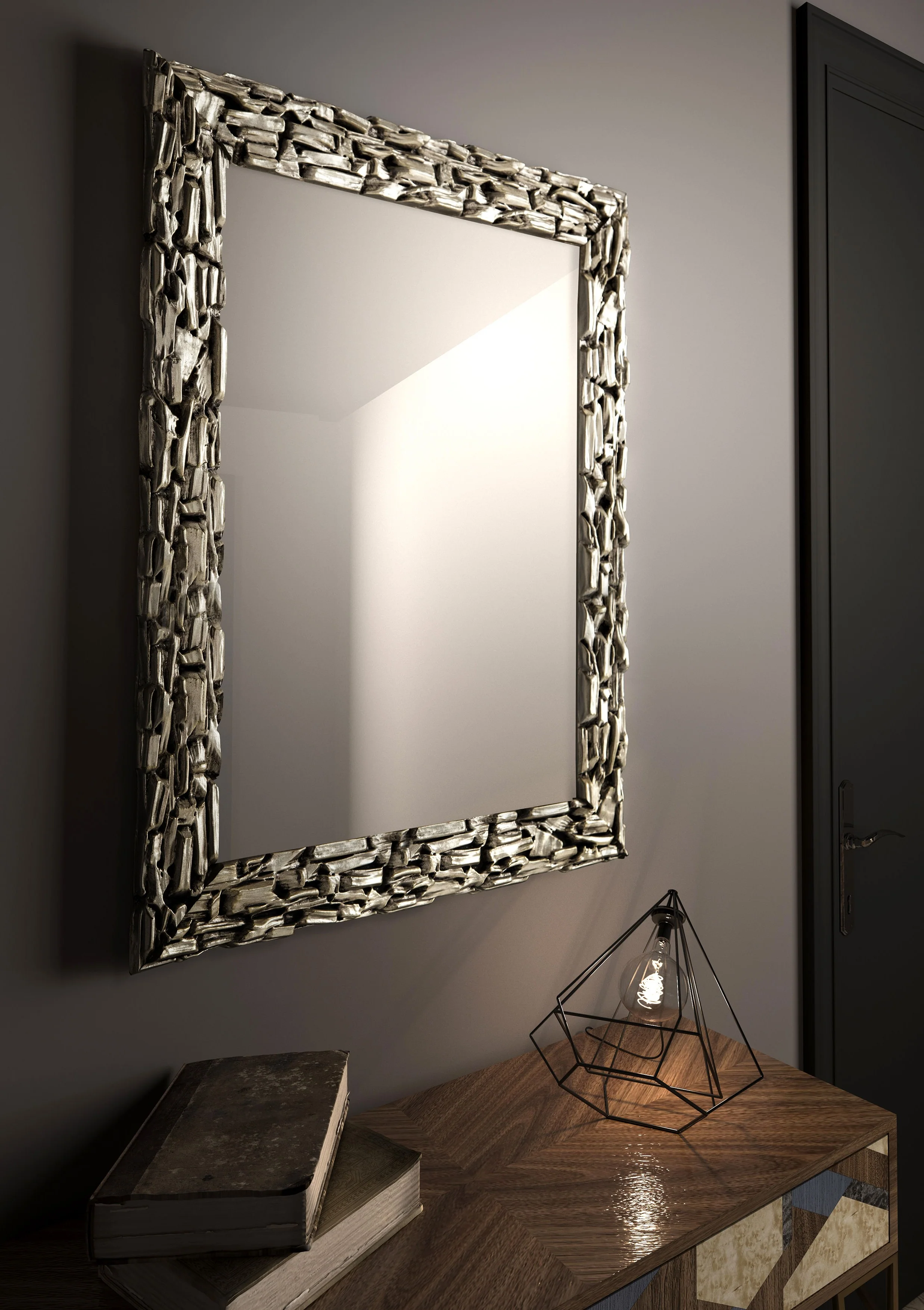 Specchio da parete LINZ argento - Image 2