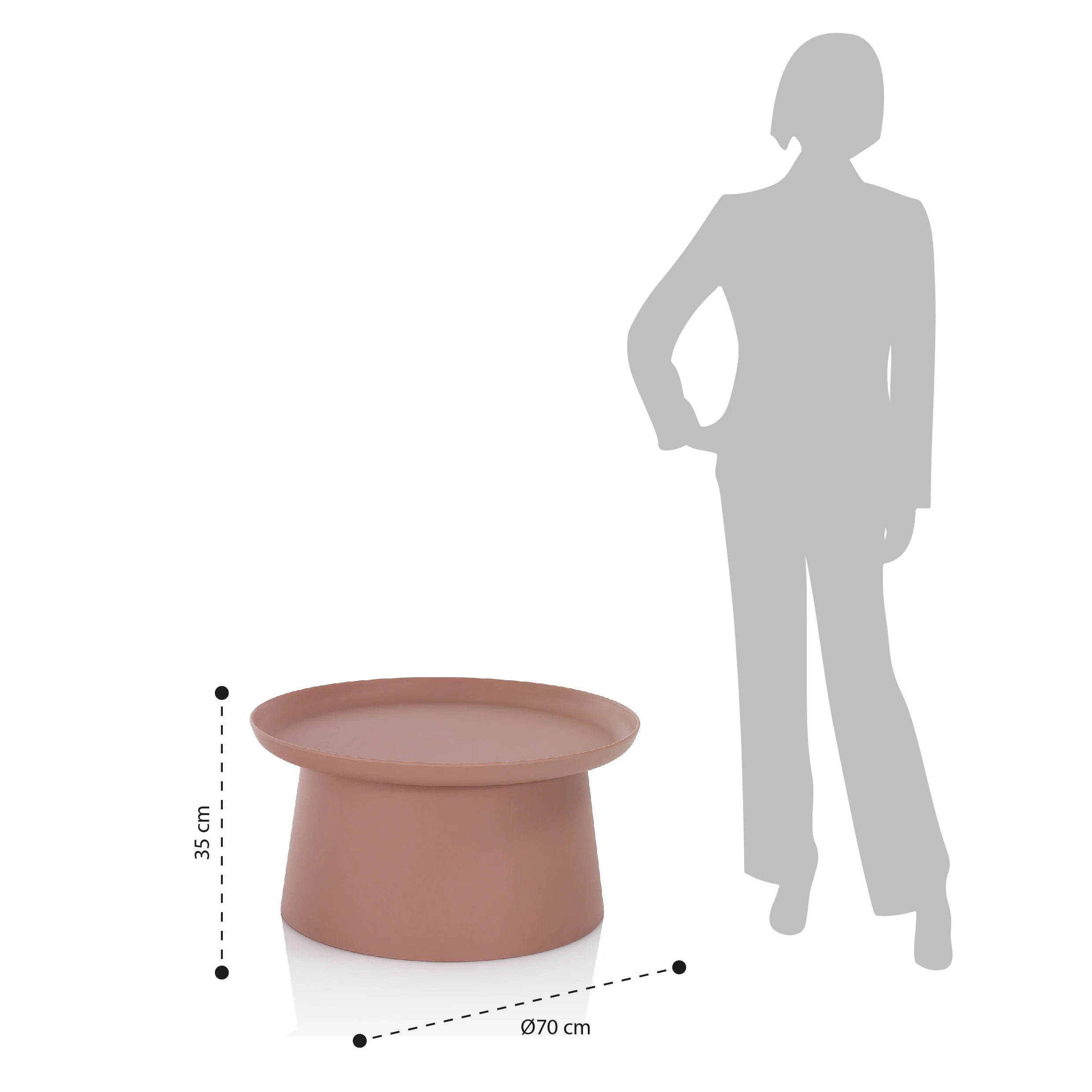 Tavolino KLACHI-B rosso - Image 4