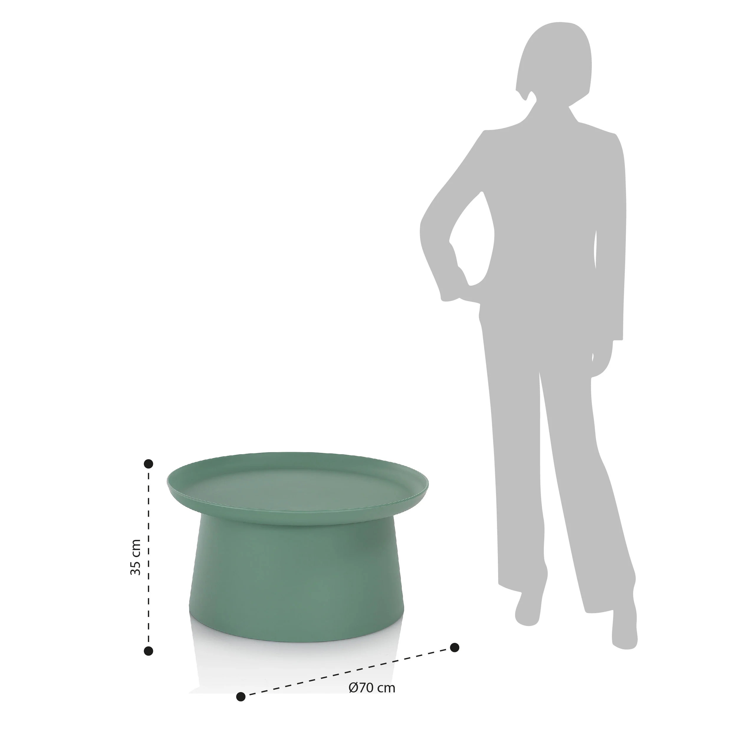 Tavolino KLACHI-B verde - Image 3