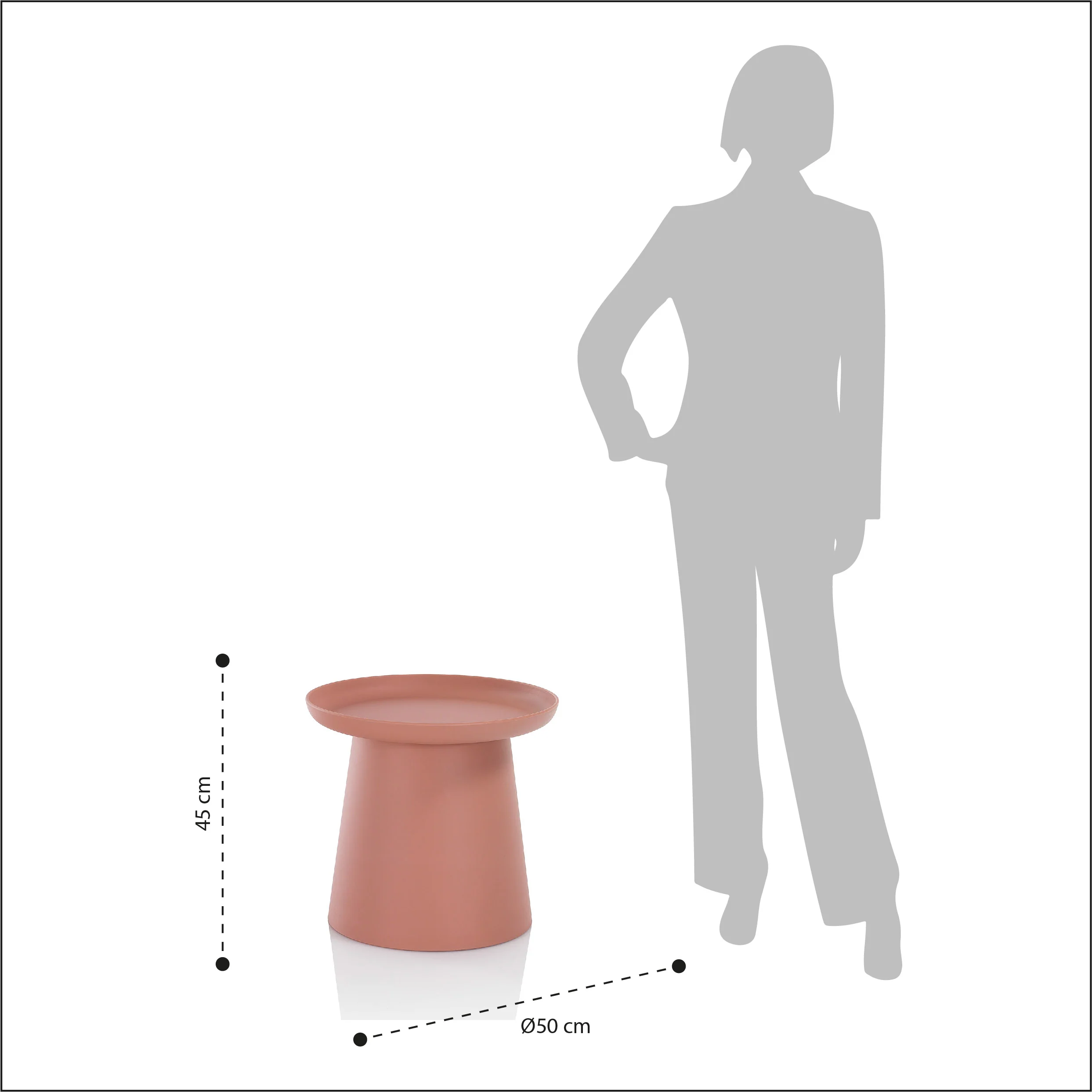 Tavolino KLACHI rosso - Image 4