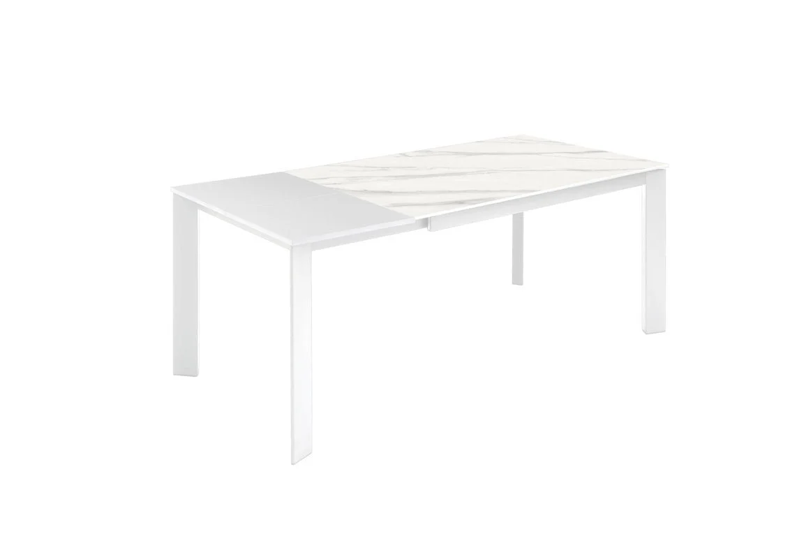 Tavolo allungabile AMBURGO ceramica bianco - Image 2