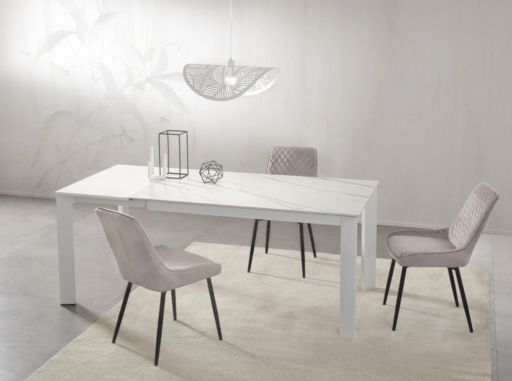 Tavolo allungabile AMBURGO ceramica bianco - Image 7