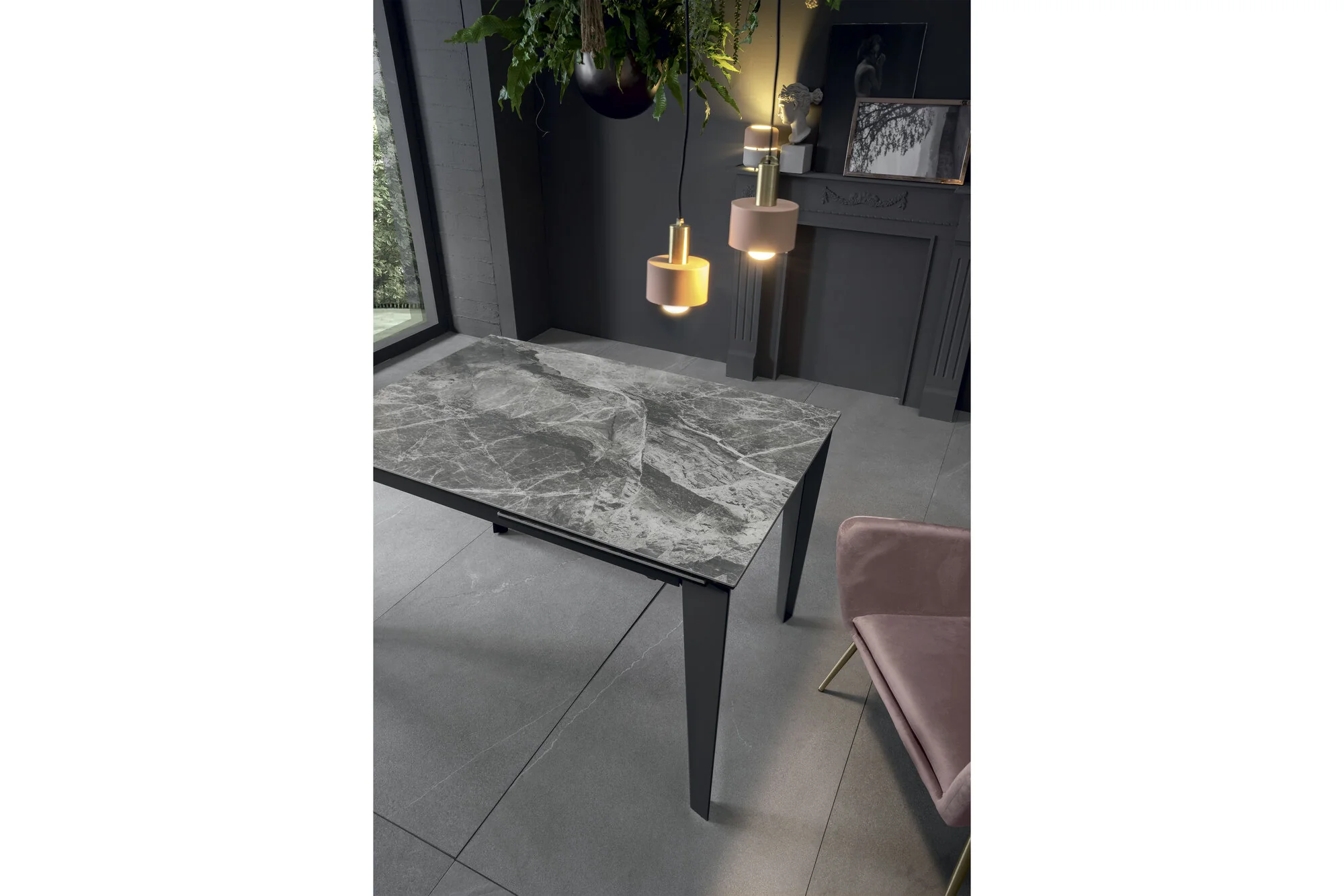 Tavolo Allungabile PUAKO marmo grigio - Image 2