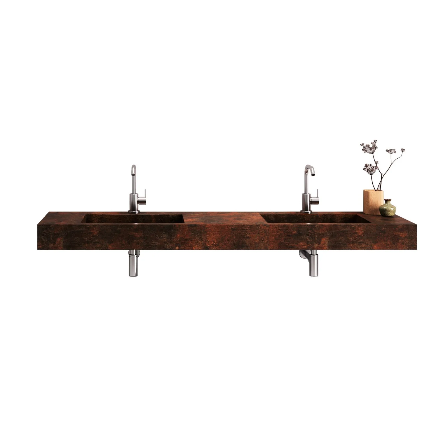 Top 2 vasche integrate 180 YOKA corten - Image 2